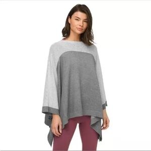 Lululemon It All Lines Up Poncho Knit Sweater One Size